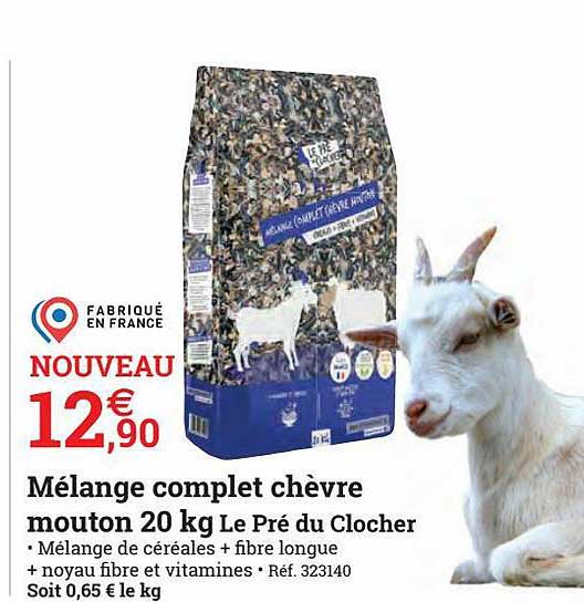 mélange complet chèvre mouton le pré du clocher