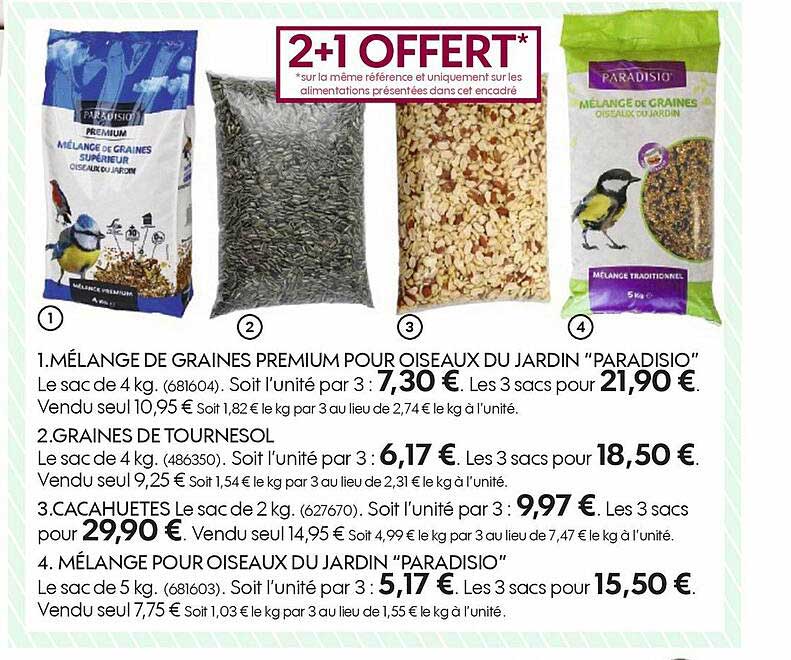 mélange de graines premium pour oiseaux du jardin "paradisio", graines de tournesol, cacahuètes, mélange pour oiseaux du jardin "paradisio"