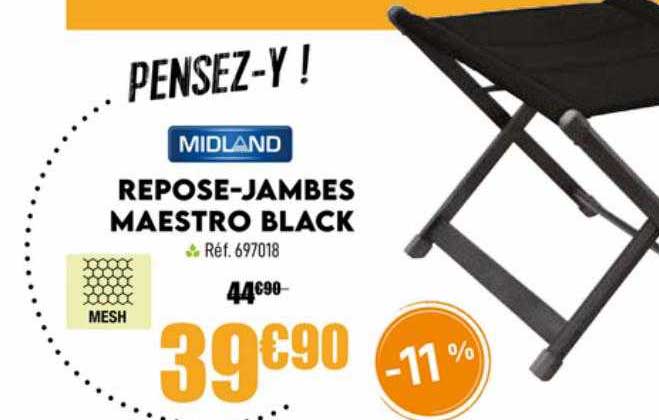 midland repose-jambes maestro black