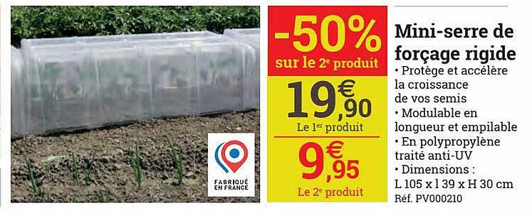 mini-serre de forçage rigide