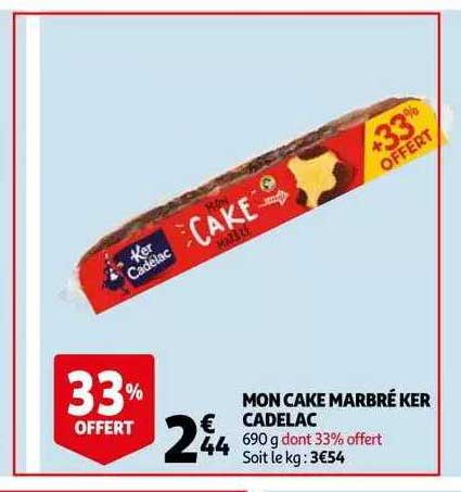 mon cake marbré ker cadelac
