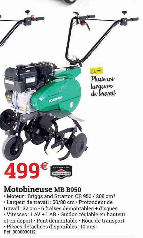 motobineuse mb b950 edenparc