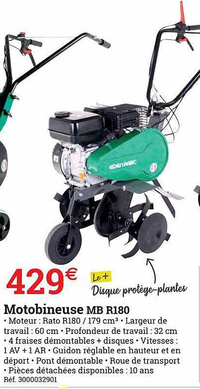 motobineuse mb r180 edenparc