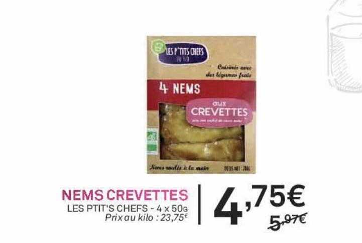 nems crevettes les p'tits chefs