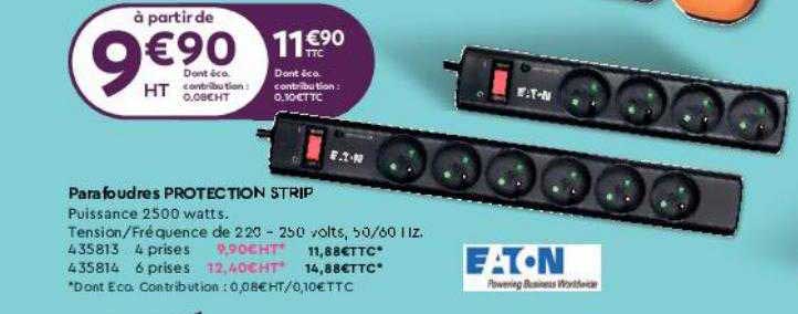 parafoudres protection strip eaton