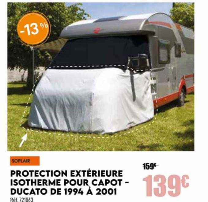protection extérieure isotherme pour capot- ducato de 1994 à 2001