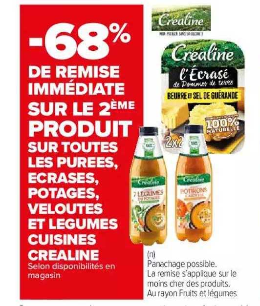 purées, écrasés, potages, veloutés et légumes cuisines créaline