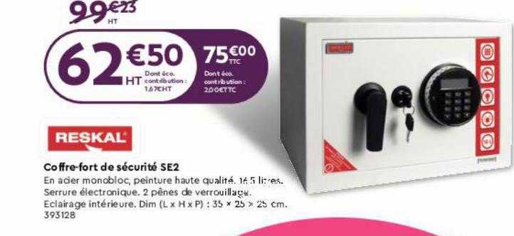 reskal coffre-fort de sécurité se2