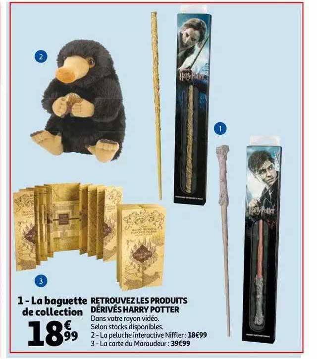 retrouvez les produits dérivés harry potter : la baguette de collection