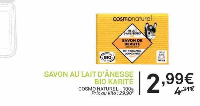 savon au lait d'ânesse bio karité