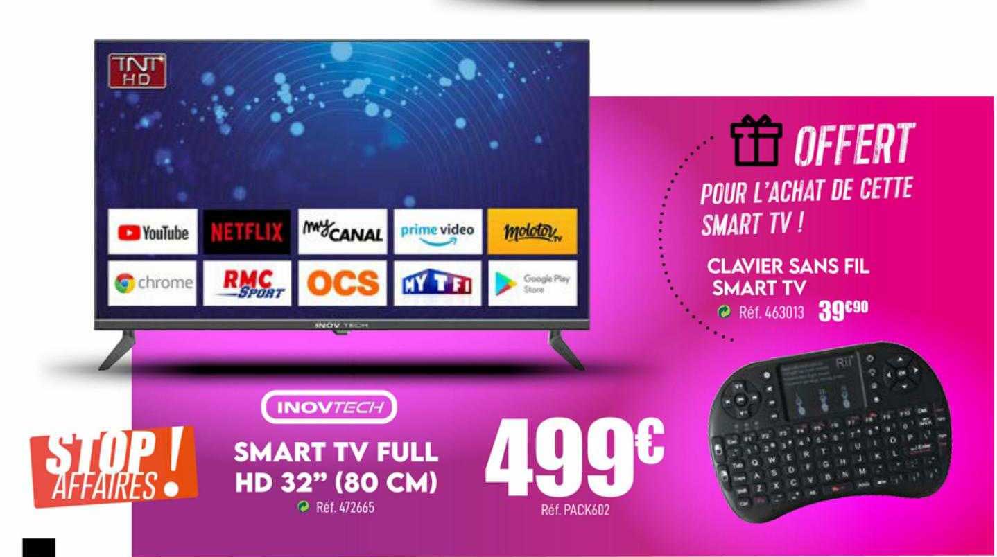 smart tv full hd 32" 80 cm inovtech