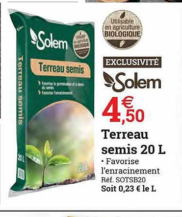 Solem Terreau Semis