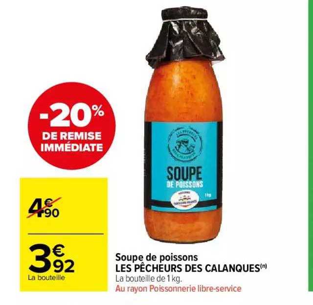 soupe de poissons les pêcheurs des calanques