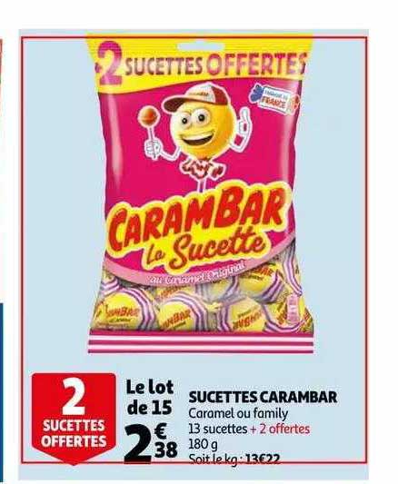 Sucettes Carambar