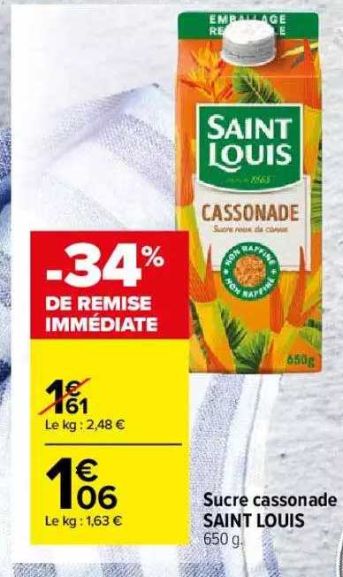 sucre cassonade saint louis