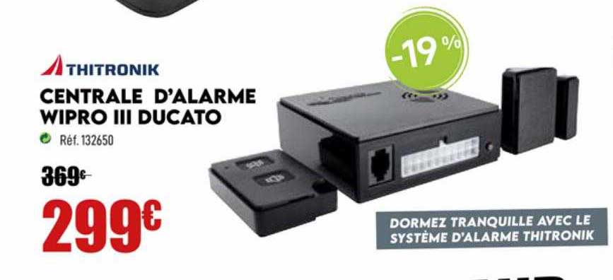 thitronik centrale d'alarme wipro iii ducato