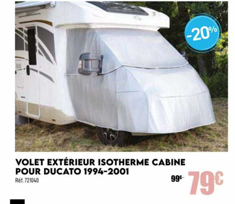 volet extérieur isotherme cabine pour ducato 1994-2001