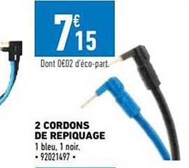 2 cordons de repiquage