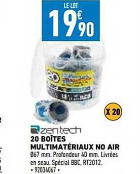 20 boîtes multimatériaux no air zentech