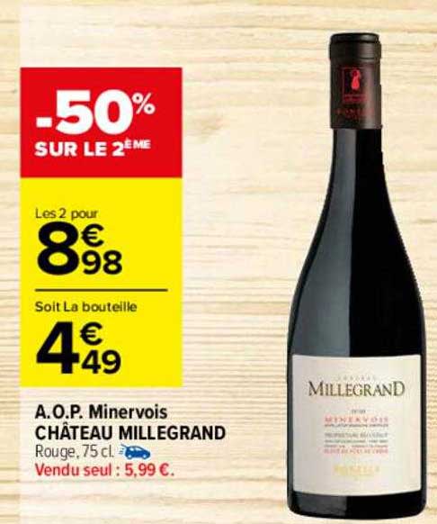 a.o.p. minervois château millegrand