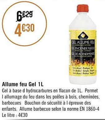 allume feu gel 1 l