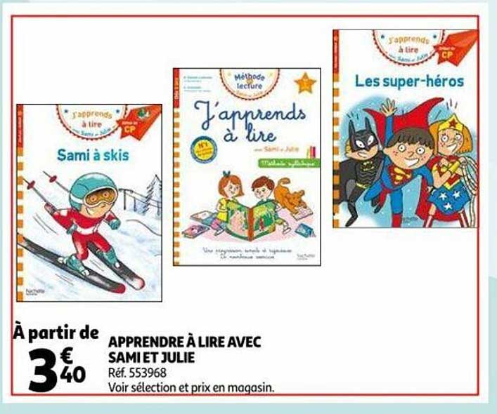 apprendre à lire avec sami et julie