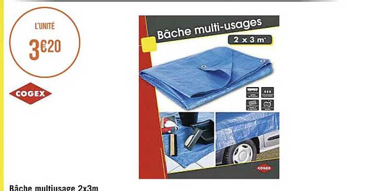 Bâche Multi-usages 2 X 3 M