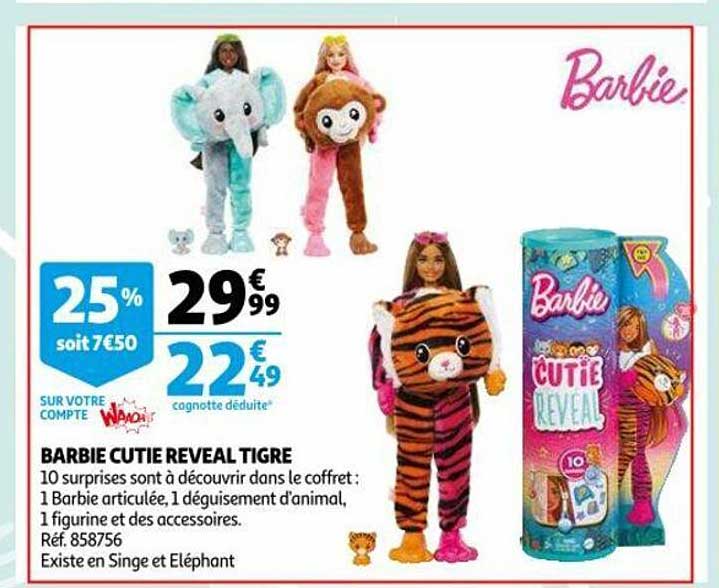 Barbie Cutie Reveal Tigre