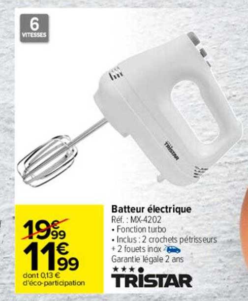 Batteur électrique Tristar