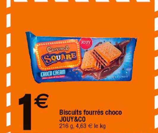 biscuits fourrés choco jouy & co