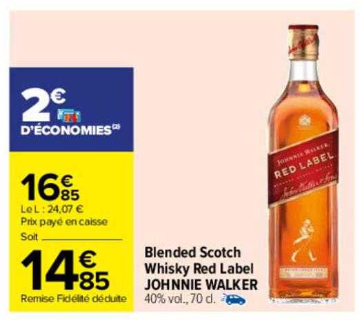 blended scotch whisky red label johnnie walker