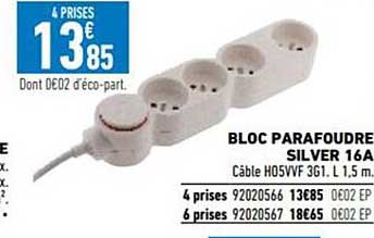 Bloc Parafoudre Silver 16a