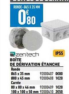 boîte de dérivation étanche zentech
