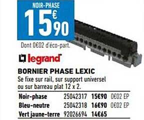 bornier phase lexic legrand