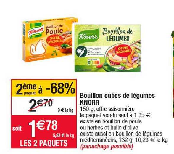 Bouillon Cubes De Légumes Knorr