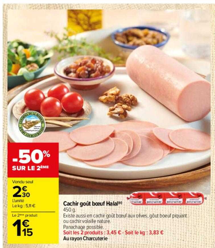 cachir goût boeuf halal