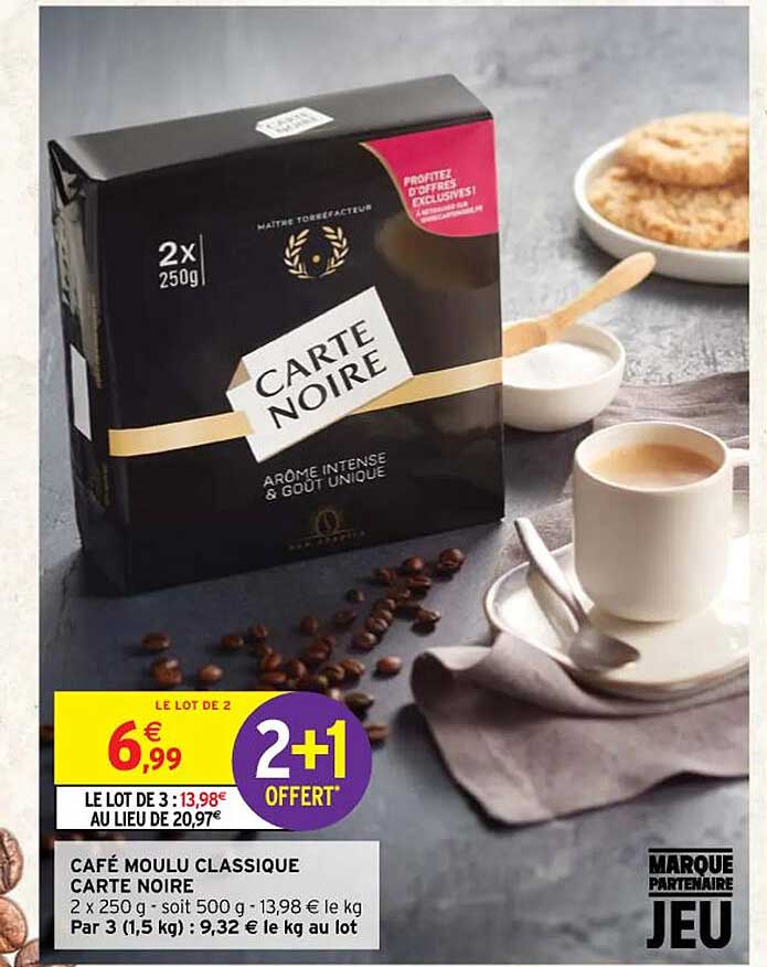 Café Moulu Classique Carte Noire