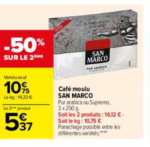 café moulu san marco