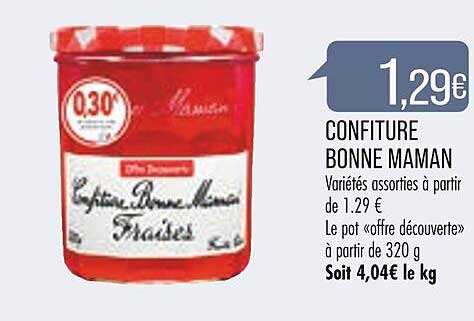 confiture bonne maman