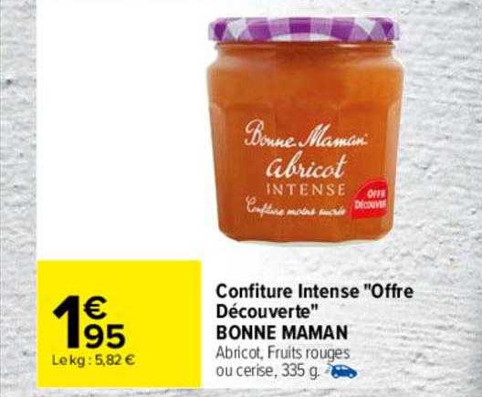 confiture intense "offre découverte" bonne maman