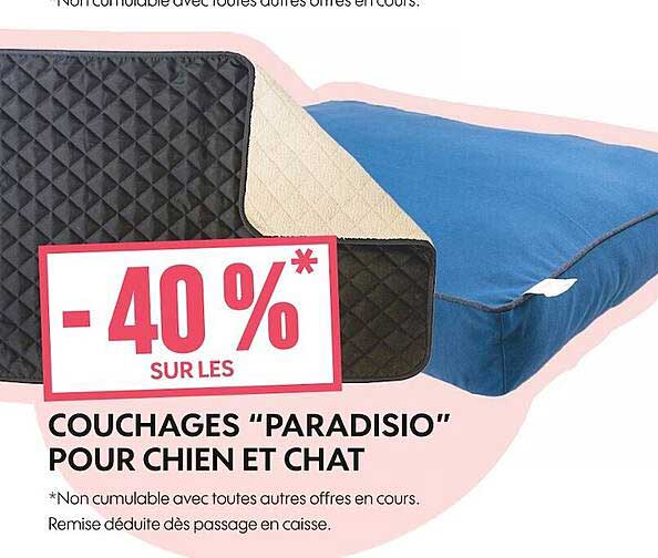 couchages "paradisio" pour chien et chat