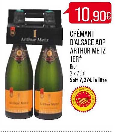 crémant d'alsace aop arthur metz 1er