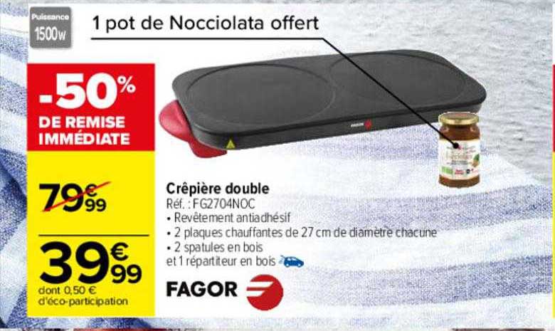 Crêpière Double Fagor