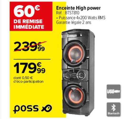 enceinte high power poss