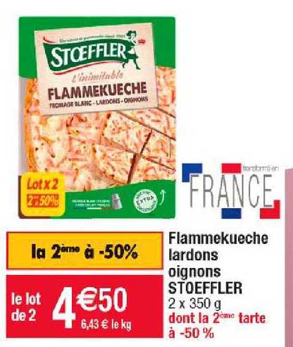 Flammekueche Lardons Oignons Stoeffler
