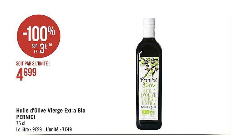 Huile D'olive Vierge Extra Bio Pernici
