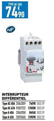 interrupteur différentiel