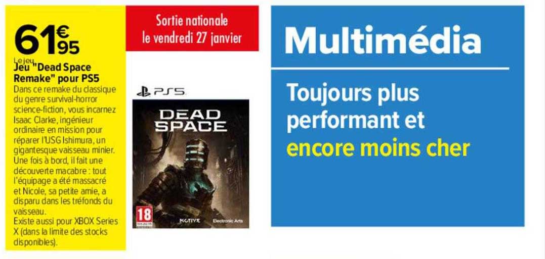 jeu dead space remake pour pi5