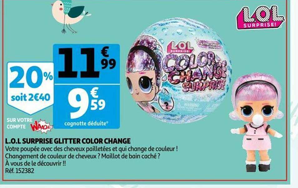 l.o.l. surprise glitter color change