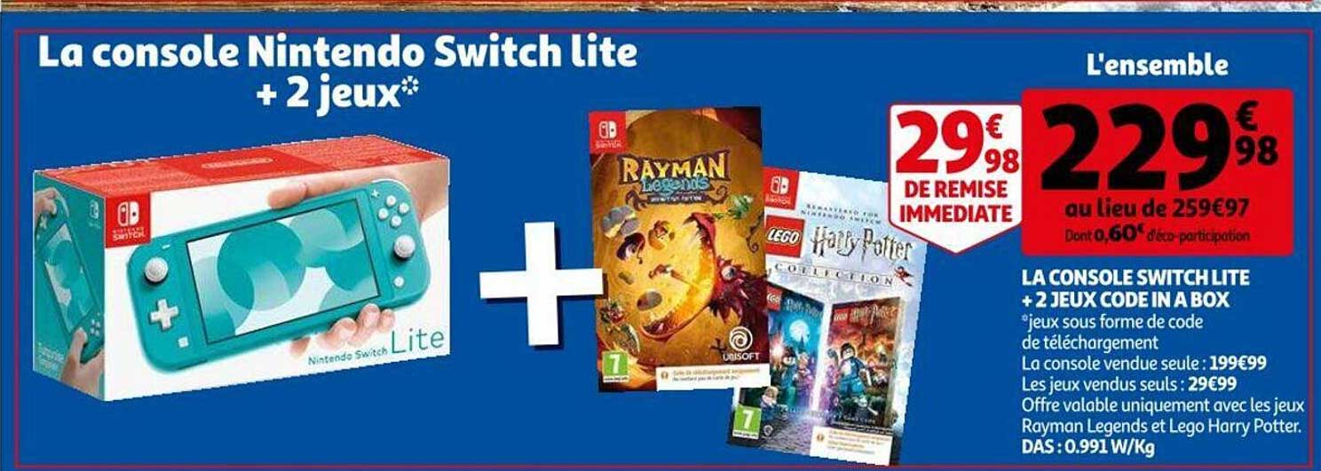 La Console Nintendo Switch Lite + 2 Jeux